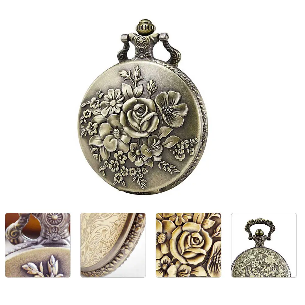 Retro Quartz Pocket Watch Necklace Chain Removable Hook Vintage Alloy Pendant Clock Decoration Elegant Timekeeper Lightweight
Retro Quartz Pocket Watch Necklace Chain Removable Hook Vintage Alloy Pendant Clock Decoration Elegant Timekeeper Lightweight