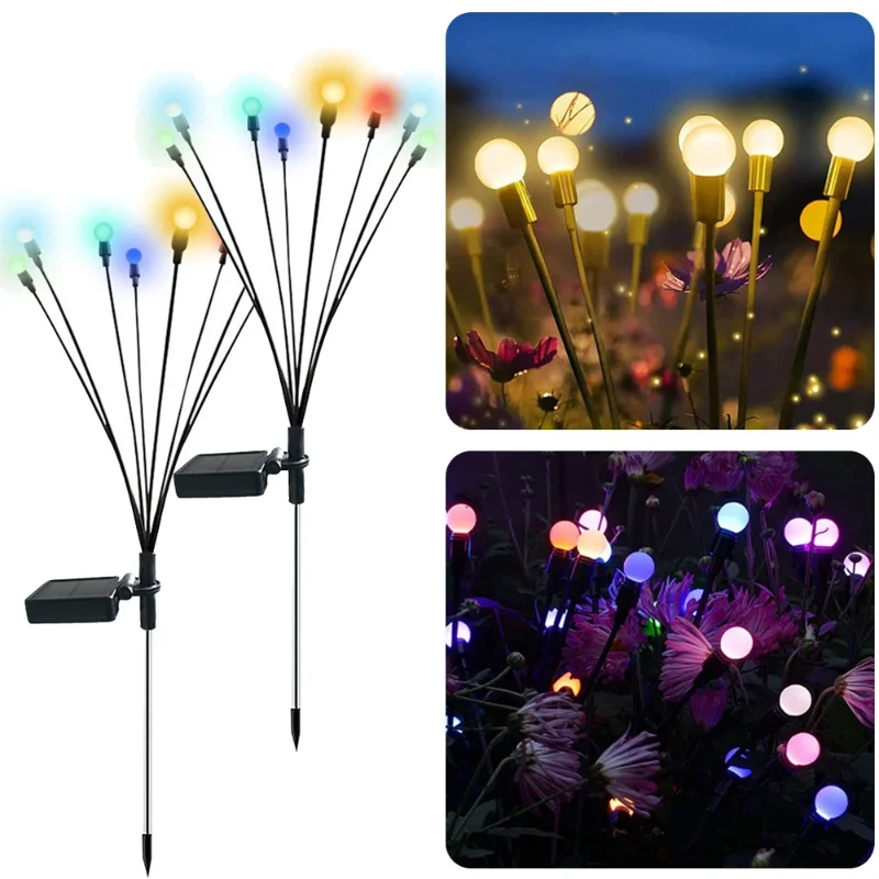 Solar Lamp Outdoor Garden Decor Firefly Solar Light Waterproof Lawn Landscape Lamp Decor Solar LED Lights Outdoor Garden Lights
Solar Lamp Outdoor Garden Decor Firefly Solar Light Waterproof Lawn Landscape Lamp Decor Solar LED Lights Outdoor Garden Lights
