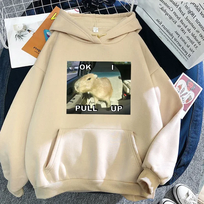 Ok I Pull Up Capybara Hoodie Funny Memes Hoodies Pullover Casual Unisex Hooded Autumn Wintert Sweatshirts Streetwear Clothes
Ok I Pull Up Capybara Hoodie Funny Memes Hoodies Pullover Casual Unisex Hooded Autumn Wintert Sweatshirts Streetwear Clothes