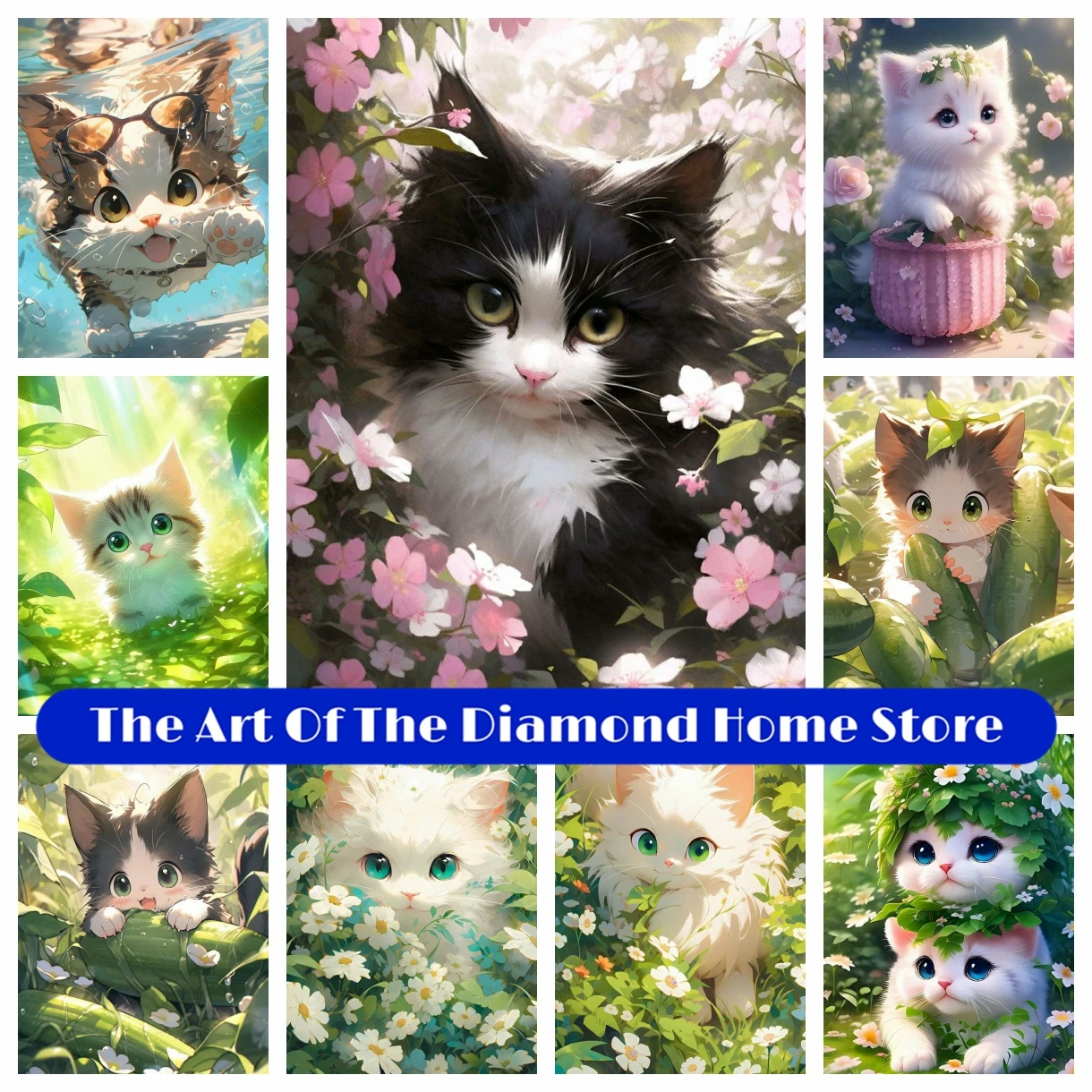 Cute Flower Cat AB Diamond Painting Embroidery Cartoon Animal Cross Stitch Mosaic Handmade Home Decor Children's Gift 2023 New
Cute Flower Cat AB Diamond Painting Embroidery Cartoon Animal Cross Stitch Mosaic Handmade Home Decor Children's Gift 2023 New