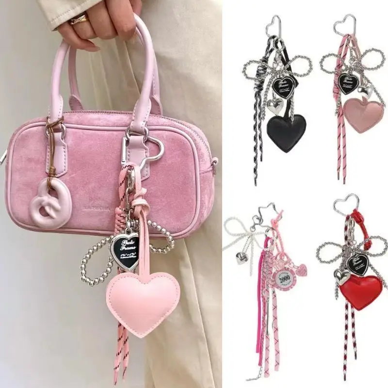 Korean Leather Love Heart Pearl Bow Keychain Handmade Woven Rope Keyring Y2k Bag Pendant Jewelry Sports Hanging Accessories
Korean Leather Love Heart Pearl Bow Keychain Handmade Woven Rope Keyring Y2k Bag Pendant Jewelry Sports Hanging Accessories