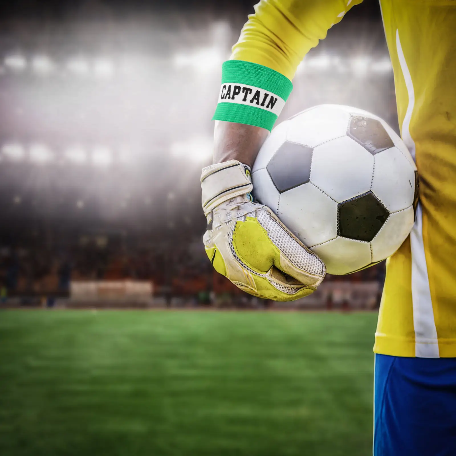 Elastic Football Captain Armband Wear-Resistant Anti-Drop Adjustable Colored Arm Band Versatile Soccer Team Leader Band Sports
Elastic Football Captain Armband Wear-Resistant Anti-Drop Adjustable Colored Arm Band Versatile Soccer Team Leader Band Sports