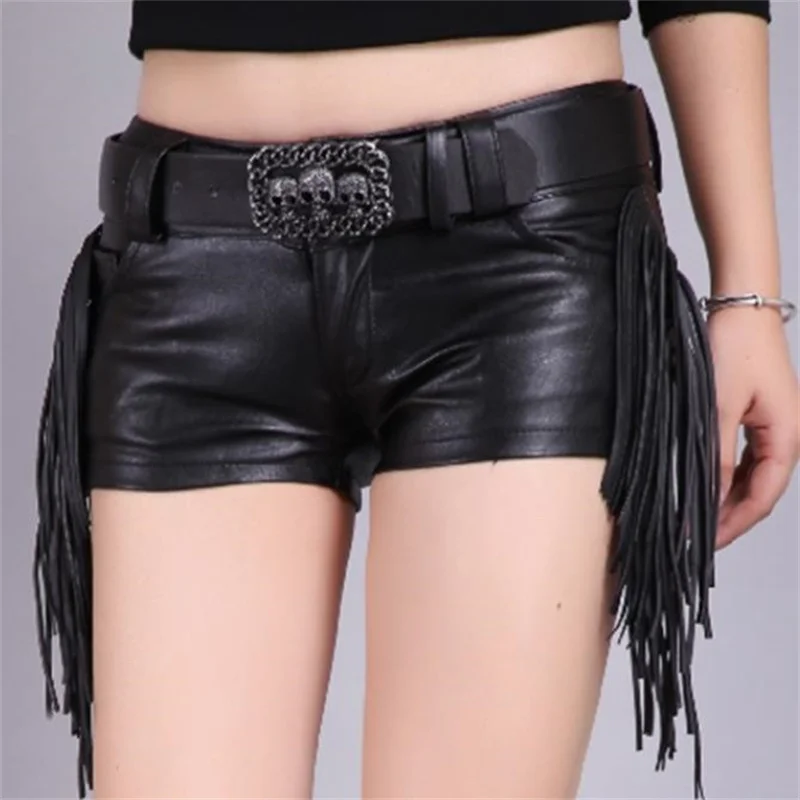 New women's boots pants tassel PU leather pants sexy low-waist outerwear shorts women
New women's boots pants tassel PU leather pants sexy low-waist outerwear shorts women