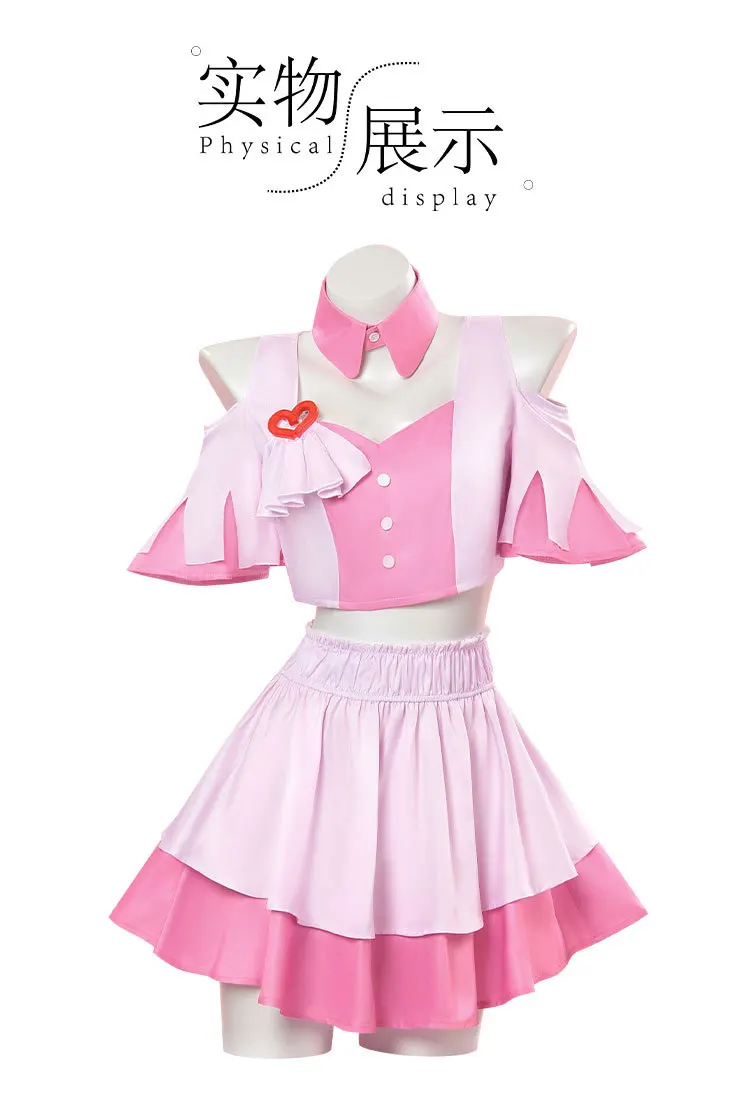 Cute two-tone pink stage performance outfit off-the-shoulder crop top layered skirt full set accessories anime convention party
Cute two-tone pink stage performance outfit off-the-shoulder crop top layered skirt full set accessories anime convention party