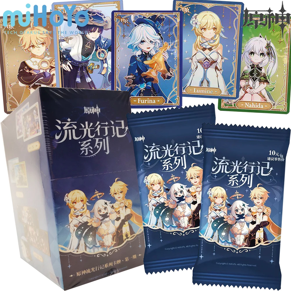 MiHoYo Original Genshin Impact Collection Cards for Fans Role Playing Game Role Aether Lumine Personality Charm Cards Toys Gifts
MiHoYo Original Genshin Impact Collection Cards for Fans Role Playing Game Role Aether Lumine Personality Charm Cards Toys Gifts