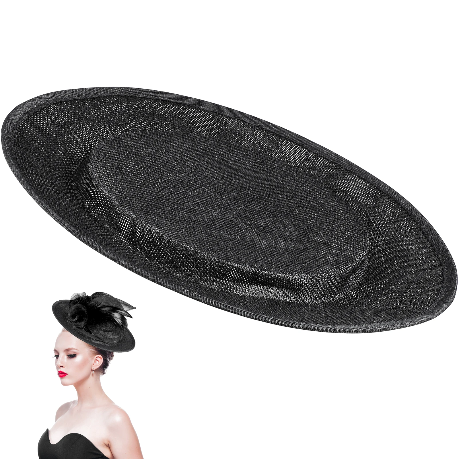 Hat Bottom Base for Women DIY Sinamay Fascinator Cocktail Hat Maker Millinery Craft Anti UV Eco Friendly Material
Hat Bottom Base for Women DIY Sinamay Fascinator Cocktail Hat Maker Millinery Craft Anti UV Eco Friendly Material