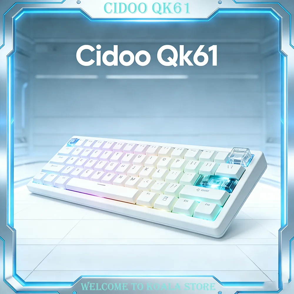 Механическая клавиатура Cidoo Qk61 Qmk Bluetooth, 3-режимная беспроводная клавиатура с возможностью горячей замены, настраиваемая, для офиса и игр
Механическая клавиатура Cidoo Qk61 Qmk Bluetooth, 3-режимная беспроводная клавиатура с возможностью горячей замены, настраиваемая, для офиса и игр
