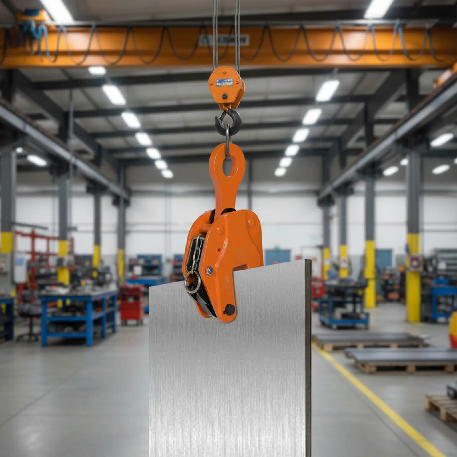 Vertical Lifters Alloy Plate Tongs Wear Resist Industrial Steel Plate Clamp Anti-Slip for Industry Crane Home Business
Vertical Lifters Alloy Plate Tongs Wear Resist Industrial Steel Plate Clamp Anti-Slip for Industry Crane Home Business