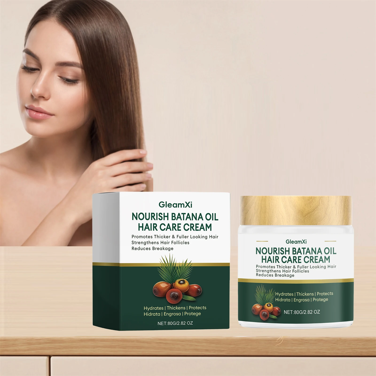 Batana Oil Smooth Hair Mask Moisturizing Anti-Breakage Strengthen Hair Roots Repair Dry Damaged Frizzy Hair Nourishing Hair Mask
Batana Oil Smooth Hair Mask Moisturizing Anti-Breakage Strengthen Hair Roots Repair Dry Damaged Frizzy Hair Nourishing Hair Mask