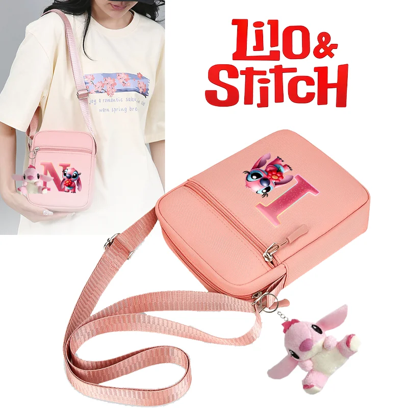 Lilo and Stitch Women Pink Fashion Pendant Crossbody Bag Cartoon Pattern Letters A-Z Print Girls Cute Shoulder Bags Party Gifts
Lilo and Stitch Women Pink Fashion Pendant Crossbody Bag Cartoon Pattern Letters A-Z Print Girls Cute Shoulder Bags Party Gifts