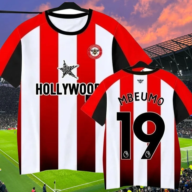 Brentford's 25th Season Football T-shirt Brand New 3D Printed T-shirt for Men, Women and Children's Sports Short-sleeved T-shirt
Brentford's 25th Season Football T-shirt Brand New 3D Printed T-shirt for Men, Women and Children's Sports Short-sleeved T-shirt