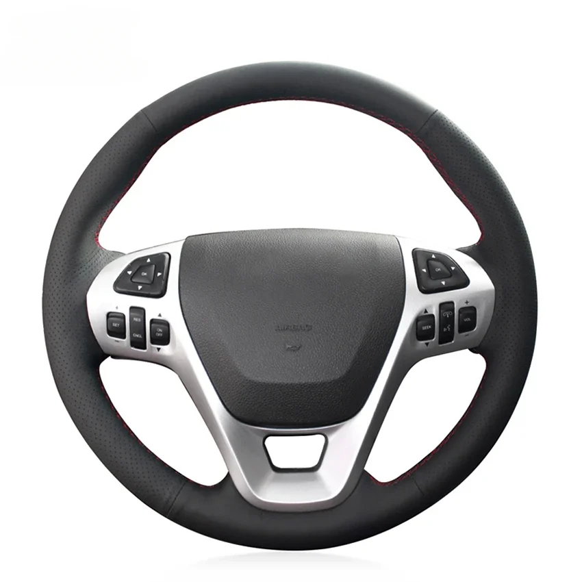 Оплетка из искусственной кожи черного цвета с ручной строчкой для Ford Explorer 2011-2019 Taurus Flex 2013-2019 Edge 2011-2014
Оплетка из искусственной кожи черного цвета с ручной строчкой для Ford Explorer 2011-2019 Taurus Flex 2013-2019 Edge 2011-2014