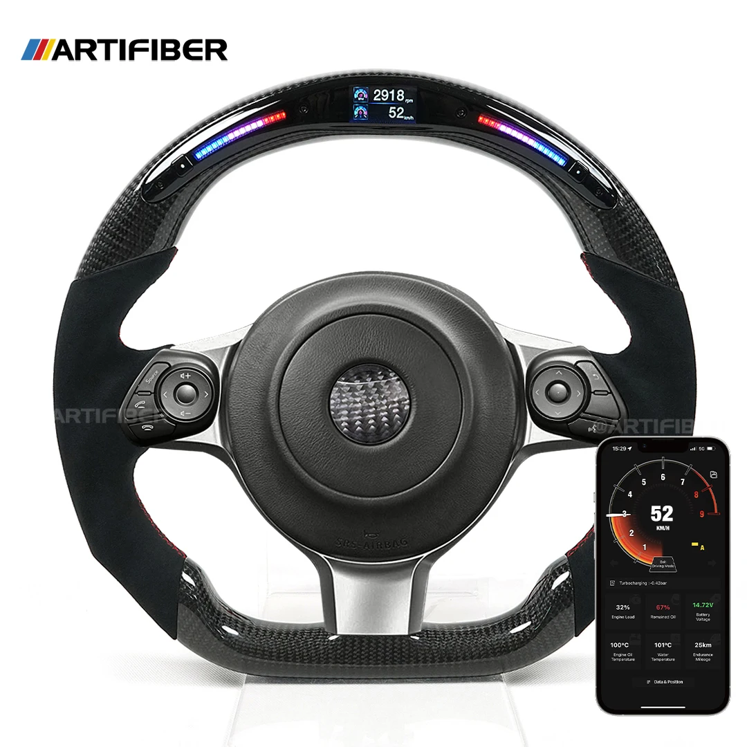 For Toyota 86 Real Carbon Fiber Customized Smart Galaxy Pro LED Light Up Display Steering Wheel
For Toyota 86 Real Carbon Fiber Customized Smart Galaxy Pro LED Light Up Display Steering Wheel