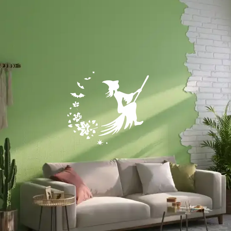 Vinyl Wall Decal Halloween Witch Broom Magic Fairy Tale Leaves Creative Sticker Kids Bedroom Nursery Wall Decor Kid Zone #518
Vinyl Wall Decal Halloween Witch Broom Magic Fairy Tale Leaves Creative Sticker Kids Bedroom Nursery Wall Decor Kid Zone #518