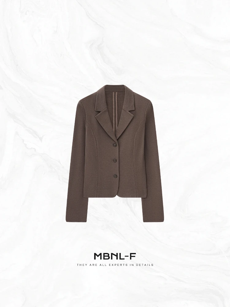 MBNLF Roewe: Элитный вязаный классический пиджак с отложным воротником, плотный, повседневный, с длинными рукавами, женский, осенняя мода
MBNLF Roewe: Элитный вязаный классический пиджак с отложным воротником, плотный, повседневный, с длинными рукавами, женский, осенняя мода