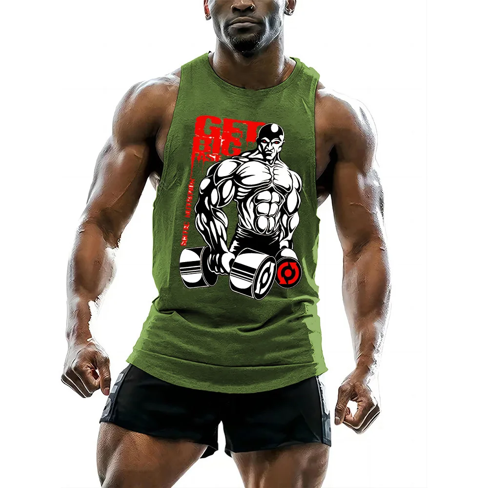 Men's Fitness Sleeveless Comfort Tank Top Men's Sports Shirt Breathable Fast Drying Comfortable Fitness Tank Top 3D Printed Tops
Men's Fitness Sleeveless Comfort Tank Top Men's Sports Shirt Breathable Fast Drying Comfortable Fitness Tank Top 3D Printed Tops