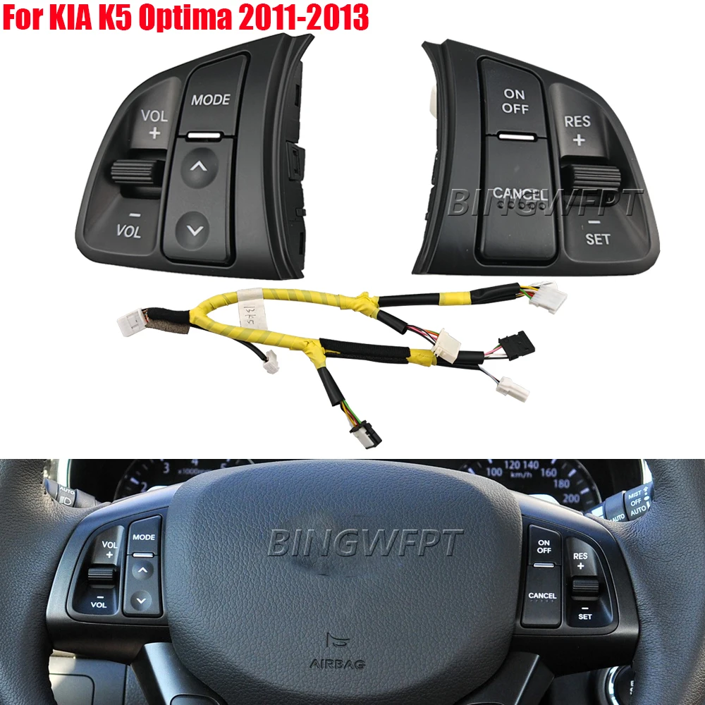 New Car Steering Wheel Button Keypad Volume Audio Multimedia Controller Cruise Control For Kia K5 Optima 2011-2013 96700-2T000
New Car Steering Wheel Button Keypad Volume Audio Multimedia Controller Cruise Control For Kia K5 Optima 2011-2013 96700-2T000