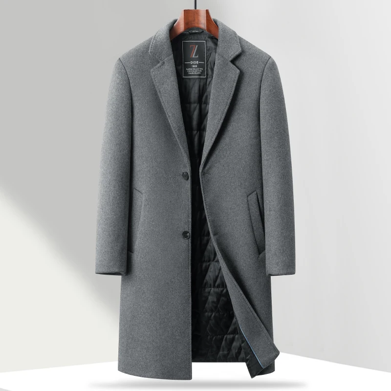 Cotton-Thicken Woolen Coats 2024 Winter Business Casual Men's Mid-Length Warm Wool Windbreaker Jacket Outwear Solid Top Overcoat
Cotton-Thicken Woolen Coats 2024 Winter Business Casual Men's Mid-Length Warm Wool Windbreaker Jacket Outwear Solid Top Overcoat
