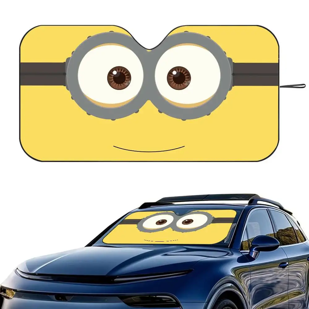 Funny M-Minions Cartoon Car SunShade Windshield Foldable Three-layer Insulation Sunshade By Suction Cup Blocks UV Rays Sun
Funny M-Minions Cartoon Car SunShade Windshield Foldable Three-layer Insulation Sunshade By Suction Cup Blocks UV Rays Sun