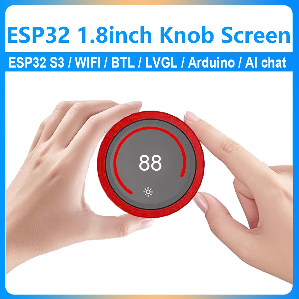 ESP32 S3 1.8 inch Round Touchscreen Rotary AMOLED Screen Development Board Smart Knob Display 1.8inch Display LVGL for Arduino
ESP32 S3 1.8 inch Round Touchscreen Rotary AMOLED Screen Development Board Smart Knob Display 1.8inch Display LVGL for Arduino