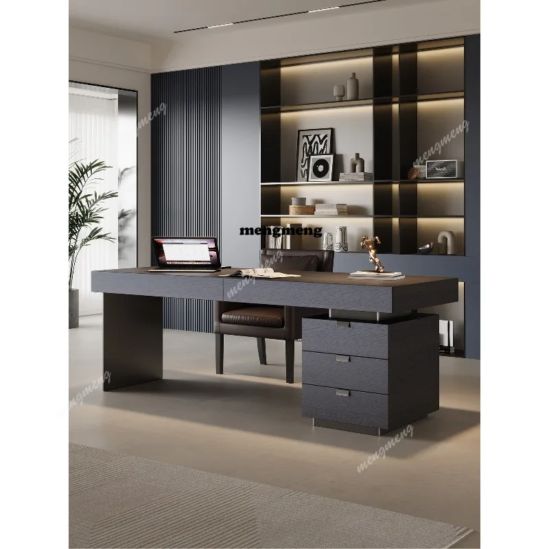 Italian minimalist desk, modern study, smoked wood, solid wood, computer desk, writing desk
Italian minimalist desk, modern study, smoked wood, solid wood, computer desk, writing desk