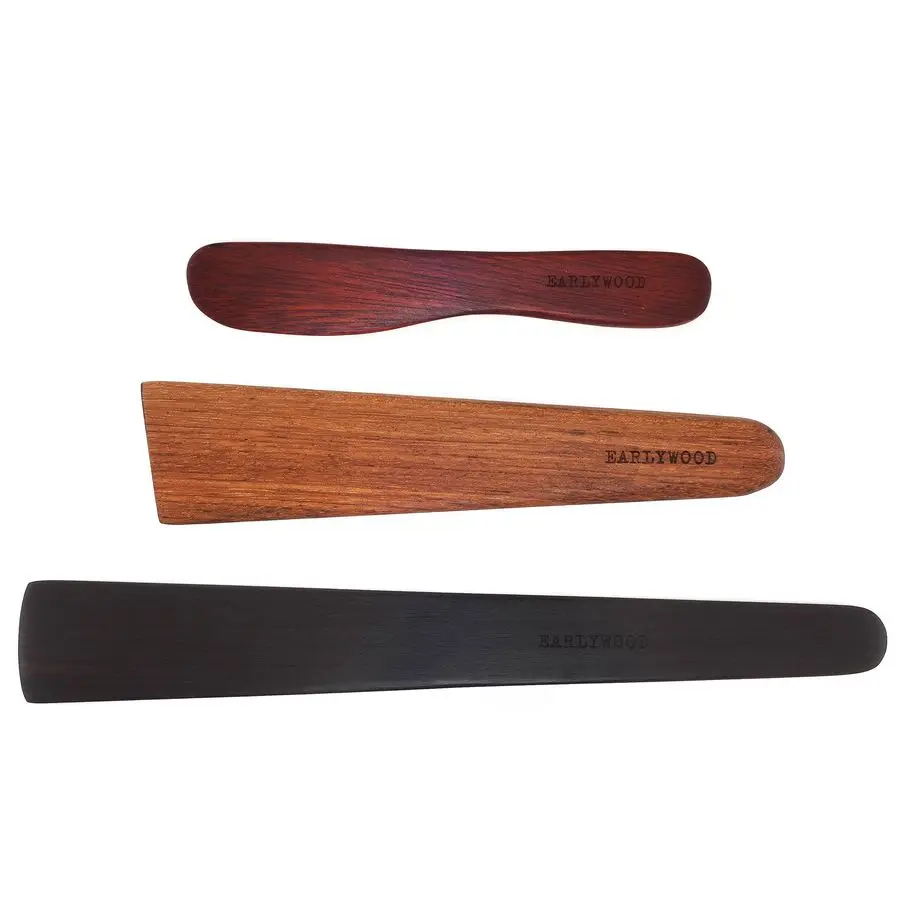 Wooden Kitchen Cooking Utensil Set Comes w a Thin Wood Spatula Flipper, Cast Iron Scraper, Stirrer and Butter Turner Cheese Spre
Wooden Kitchen Cooking Utensil Set Comes w a Thin Wood Spatula Flipper, Cast Iron Scraper, Stirrer and Butter Turner Cheese Spre