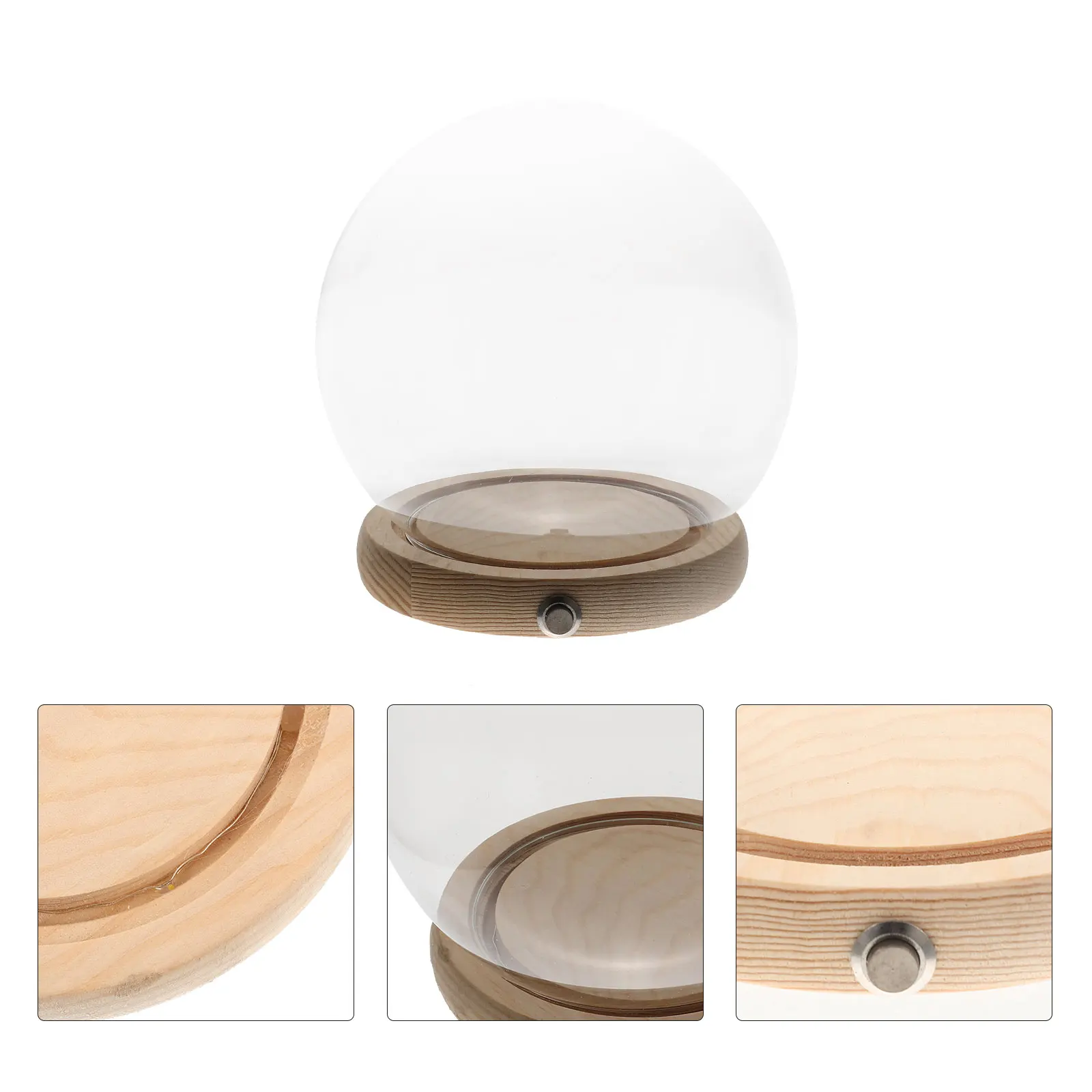 1 set Luminous Wooden Base Glass Dome 15cm Ball Copper Switch Clear Display Case Dustproof Eternal Flower Vase Decor
1 set Luminous Wooden Base Glass Dome 15cm Ball Copper Switch Clear Display Case Dustproof Eternal Flower Vase Decor