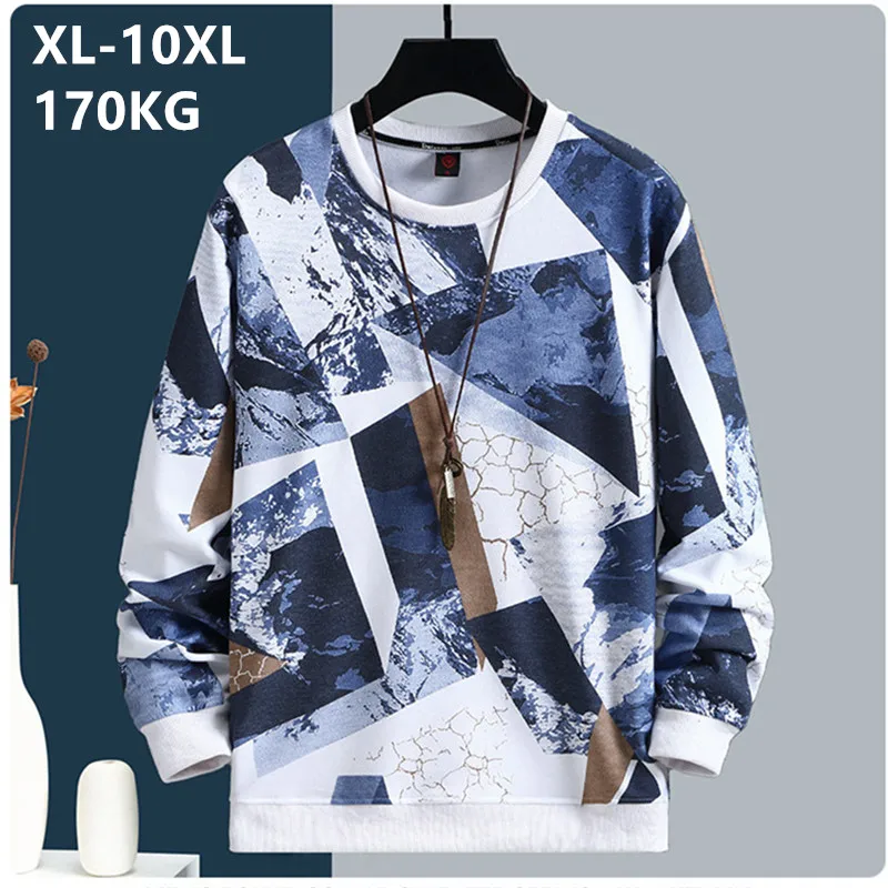 10XL 9XL 170KG Black White Pattern Mens Spring Autumn Sweater O-Neck Plus Size Sweatershirt Cotton Tops Pullover Loose Clothes
10XL 9XL 170KG Black White Pattern Mens Spring Autumn Sweater O-Neck Plus Size Sweatershirt Cotton Tops Pullover Loose Clothes