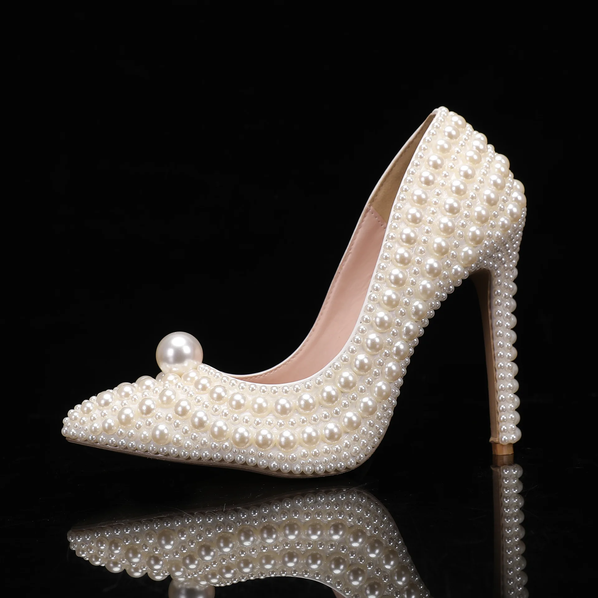 2025 New 11cm Single Shoe Thin Heel Pointed Toe White Pearl Wedding Shoes High Heels Wedding Dress Shoes Fashionable Princess...
2025 New 11cm Single Shoe Thin Heel Pointed Toe White Pearl Wedding Shoes High Heels Wedding Dress Shoes Fashionable Princess...