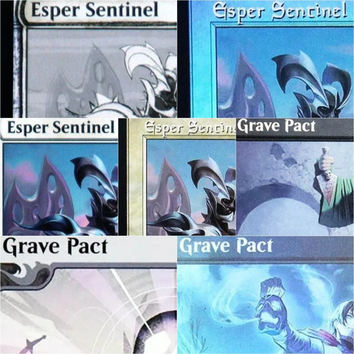 "Esper Sentinel/Grave Pact" TCG Magical Proxy Cards Game Quality Gathering Board Playing Game Trading Cards
"Esper Sentinel/Grave Pact" TCG Magical Proxy Cards Game Quality Gathering Board Playing Game Trading Cards