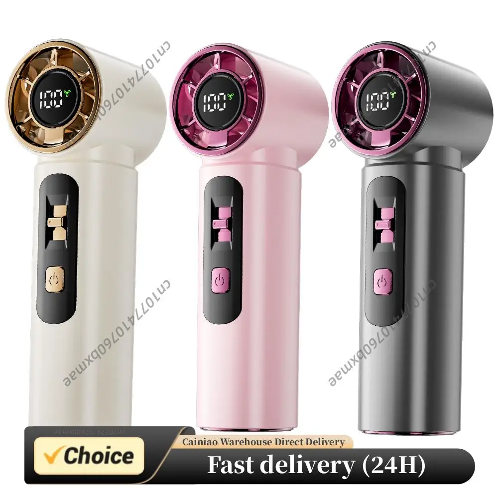 Portable Handheld Turbo Fan Rechargeable Personal Fan 100 Speeds LED Display Cooling Fan Travel Essentials Gifts for Women Men
Portable Handheld Turbo Fan Rechargeable Personal Fan 100 Speeds LED Display Cooling Fan Travel Essentials Gifts for Women Men