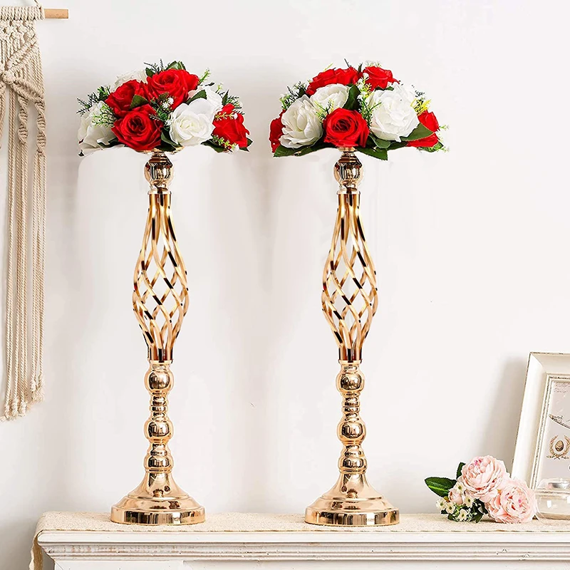 Gold/Silver Wedding Candle Holders Decor Table Centerpiece Pillar Flower Vase Rack Stand Road Lead Floral Bouquet Party Supplies
Gold/Silver Wedding Candle Holders Decor Table Centerpiece Pillar Flower Vase Rack Stand Road Lead Floral Bouquet Party Supplies
