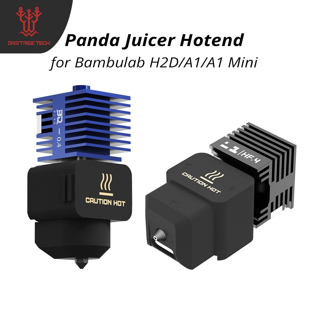 BIGTREETECH Panda Juicer Hotend 0.4mm Nozzle Hardened Steel Nozzle Kit for Bambulab A1/A1 Mini/H2D 3D Printer Parts
BIGTREETECH Panda Juicer Hotend 0.4mm Nozzle Hardened Steel Nozzle Kit for Bambulab A1/A1 Mini/H2D 3D Printer Parts