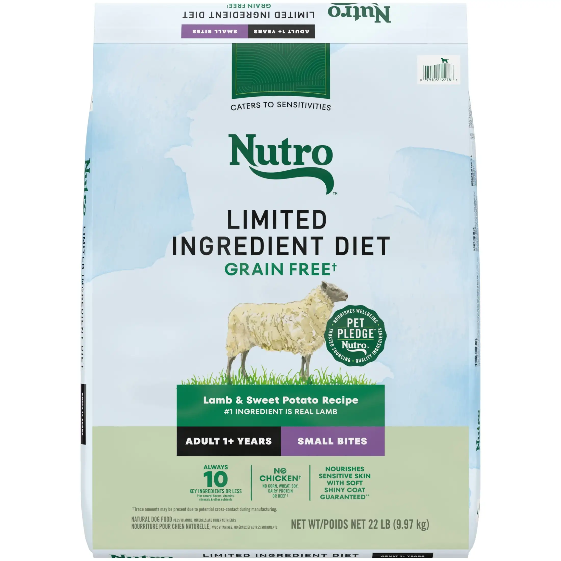 Nutro Limited Ингредиентная диета Маленькие укусы Сухая корм для собак для взрослых, рецепт из ягненка и сладкого картофеля, 22 фунта
Nutro Limited Ингредиентная диета Маленькие укусы Сухая корм для собак для взрослых, рецепт из ягненка и сладкого картофеля, 22 фунта