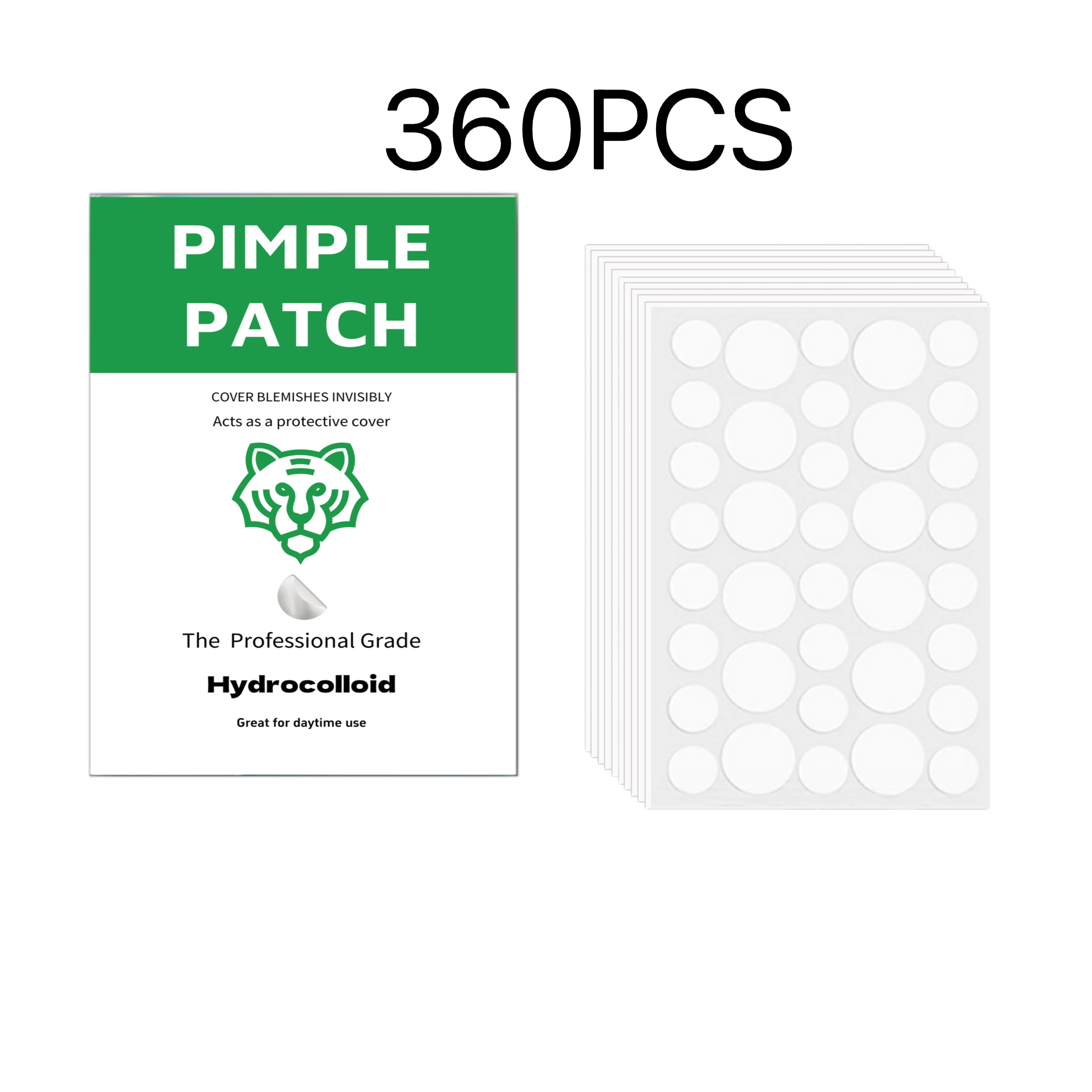 Unisex Clear Round Hydrocolloid Acne Patches 360 Counts Ultra Invisible Waterproof Blemish Cover Stickers Simple Green Tiger Pro
Unisex Clear Round Hydrocolloid Acne Patches 360 Counts Ultra Invisible Waterproof Blemish Cover Stickers Simple Green Tiger Pro