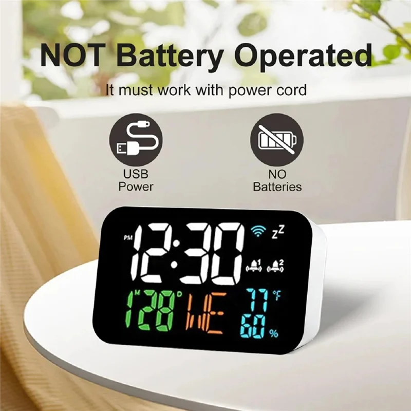BYBS-Wifi Desktop Clock Automatic Clock Calibration Support Wifi Automatic Calibration Alarm Clock Wifi Smart Air-Off Clock
BYBS-Wifi Desktop Clock Automatic Clock Calibration Support Wifi Automatic Calibration Alarm Clock Wifi Smart Air-Off Clock