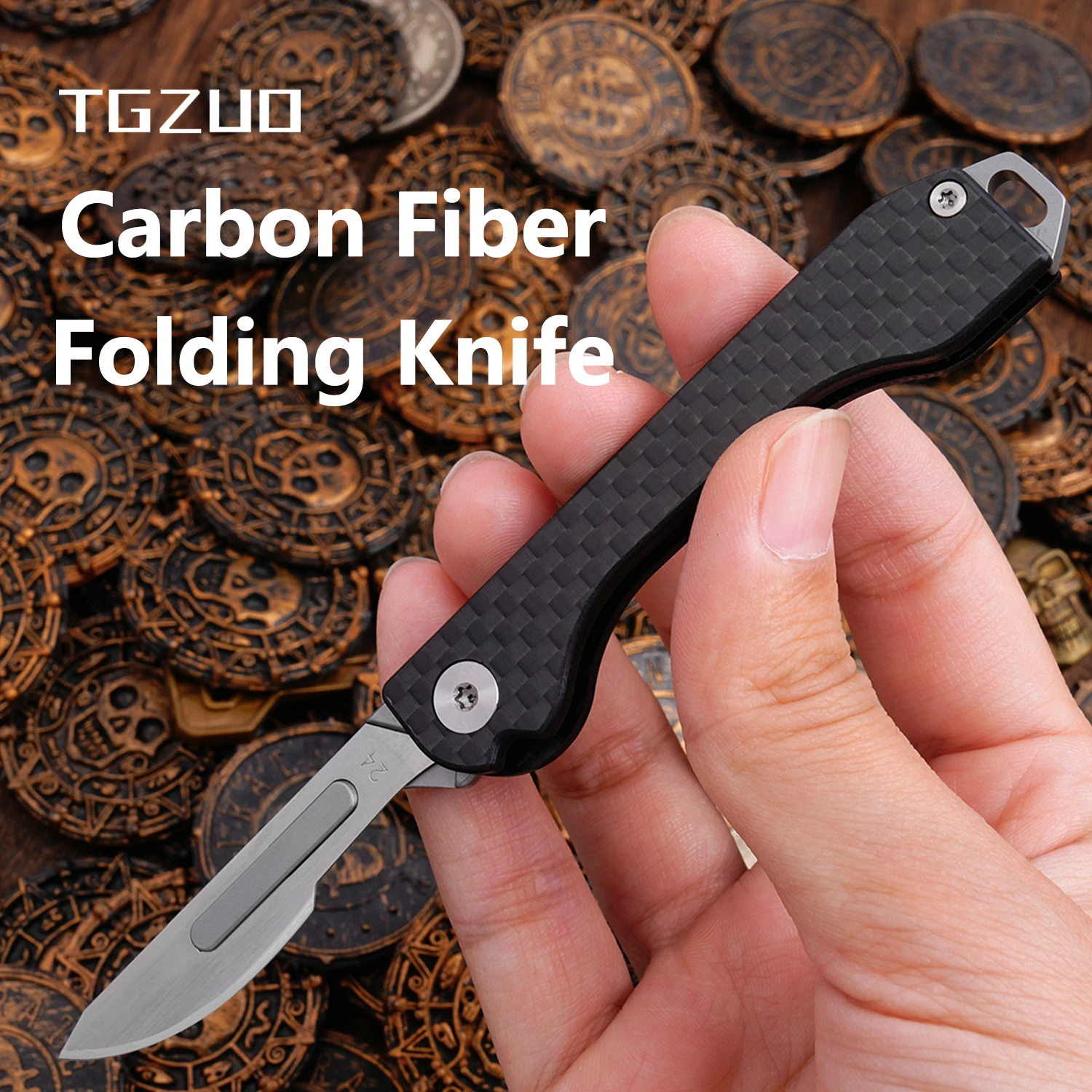 Carbon fiber folding knife, cutting knife, tool knife, mini knife, with 10 stainless steel blades,Detachable blade knife
Carbon fiber folding knife, cutting knife, tool knife, mini knife, with 10 stainless steel blades,Detachable blade knife