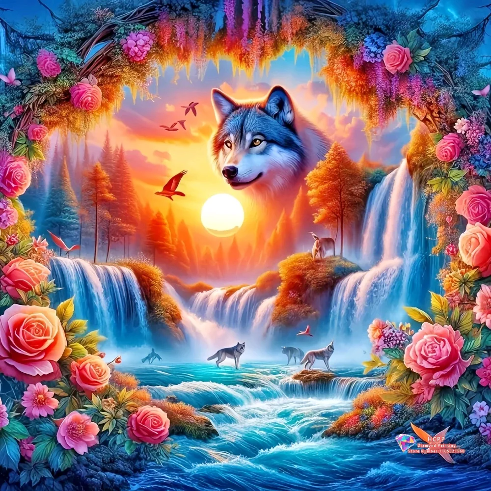 Wolf Waterfall Flower Animal Diamond Painting Kit 5D DIY Diamond Embroidery Cross Stitch Handmade Art Gift Crafts Home Decor
Wolf Waterfall Flower Animal Diamond Painting Kit 5D DIY Diamond Embroidery Cross Stitch Handmade Art Gift Crafts Home Decor