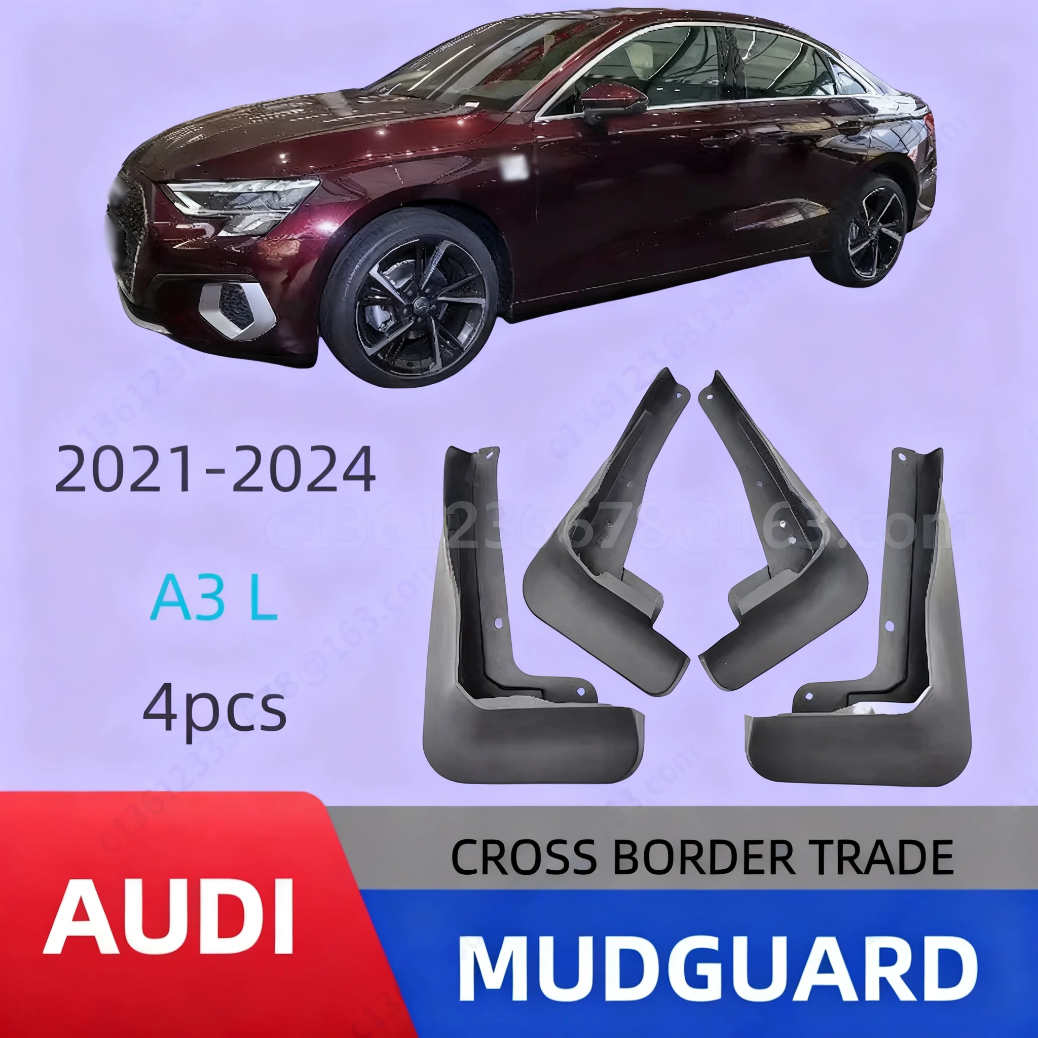 Suitable for Audi A3 Regular 2021-2024 sedan regular version fender skincar fendermud flaps
Suitable for Audi A3 Regular 2021-2024 sedan regular version fender skincar fendermud flaps