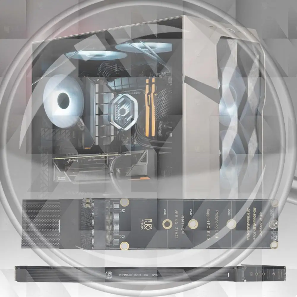 NGFF M-Key PCIe4.0 SSD Extention Card Support PCle4.0 M.2 SSD PCI-Express 4.0 X4 M Key Extender for M.2 2230 2242 2260 2280 SSD
NGFF M-Key PCIe4.0 SSD Extention Card Support PCle4.0 M.2 SSD PCI-Express 4.0 X4 M Key Extender for M.2 2230 2242 2260 2280 SSD