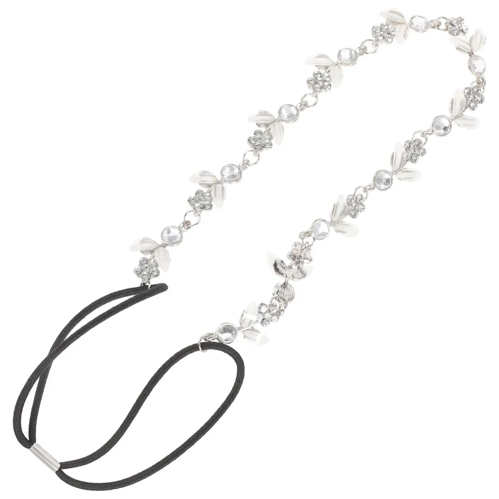 Elegant Women Hairband Rhinestone Decorated Leaf Design 325mm Silver Alloy One Size Fits Most Wedding Prom Accessories
Elegant Women Hairband Rhinestone Decorated Leaf Design 325mm Silver Alloy One Size Fits Most Wedding Prom Accessories