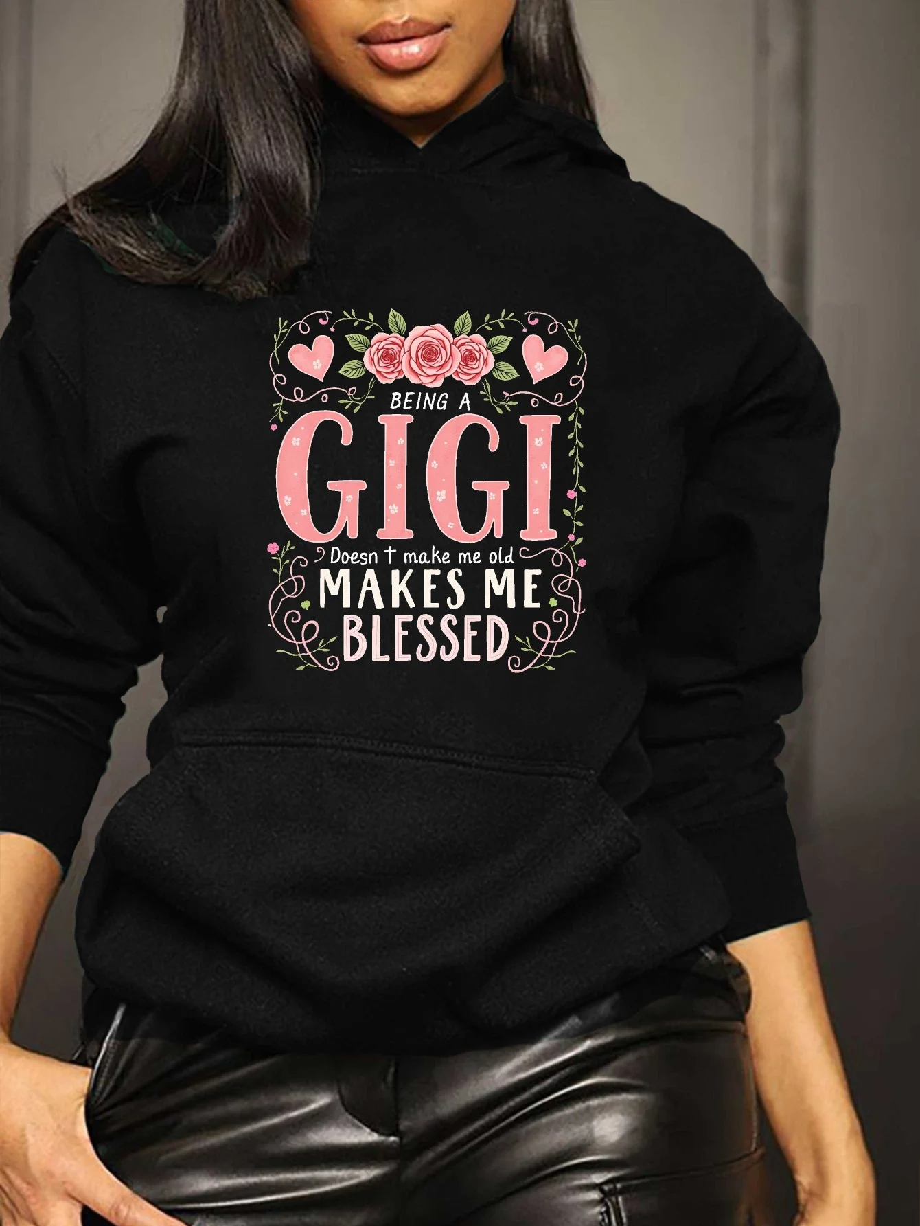 Gigi Style Thick Hoodie - Featuring floral and heart patterns, with pink accents, a front pocket design, a casual pullover style
Gigi Style Thick Hoodie - Featuring floral and heart patterns, with pink accents, a front pocket design, a casual pullover style