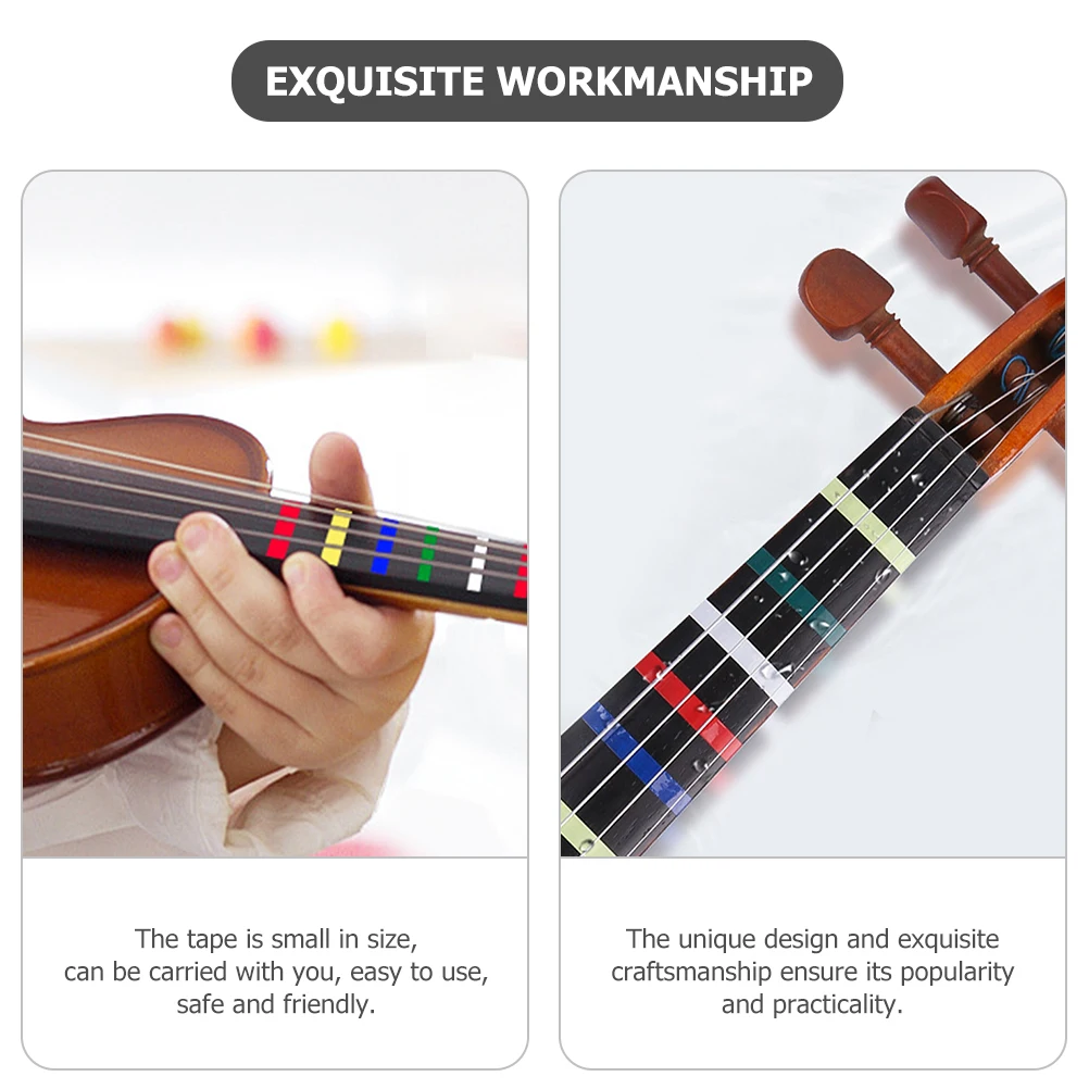 5 Rolls Tape Phone Stickers Violin Note Position Universal Notes PVC Practicing
5 Rolls Tape Phone Stickers Violin Note Position Universal Notes PVC Practicing