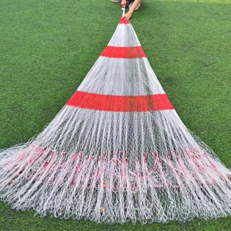 (Sea transport) 4m Height 4-braid PE Hand Woven Thrown Net Traditional Cast Net Fishing Net
(Sea transport) 4m Height 4-braid PE Hand Woven Thrown Net Traditional Cast Net Fishing Net