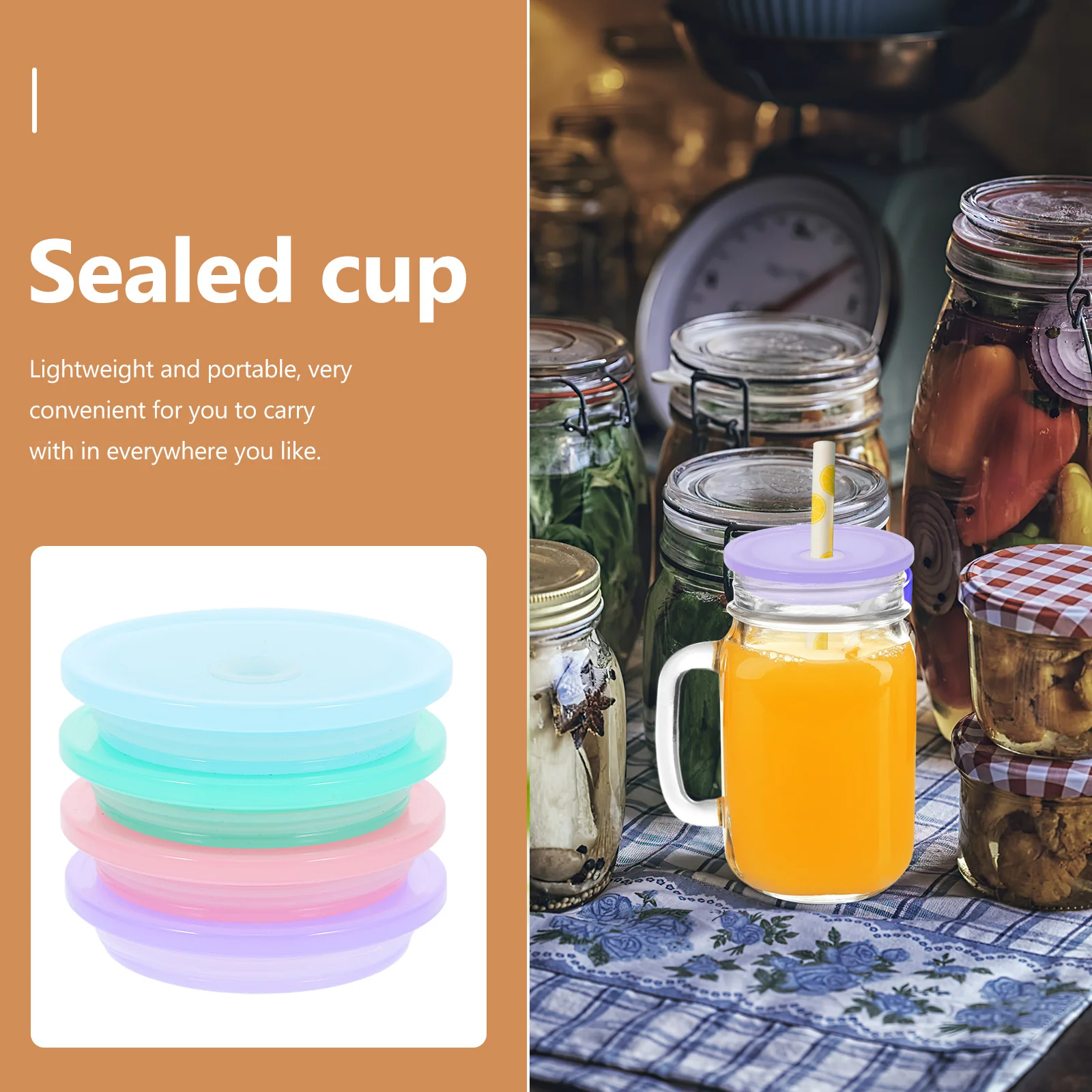 4pcs Glass Cup Mason Jar Straw Lid With Hole For 16Oz 20Oz Wide Mouth Jars Leakproof Canning Lid Dishwasher Safe Replacement 
4pcs Glass Cup Mason Jar Straw Lid With Hole For 16Oz 20Oz Wide Mouth Jars Leakproof Canning Lid Dishwasher Safe Replacement