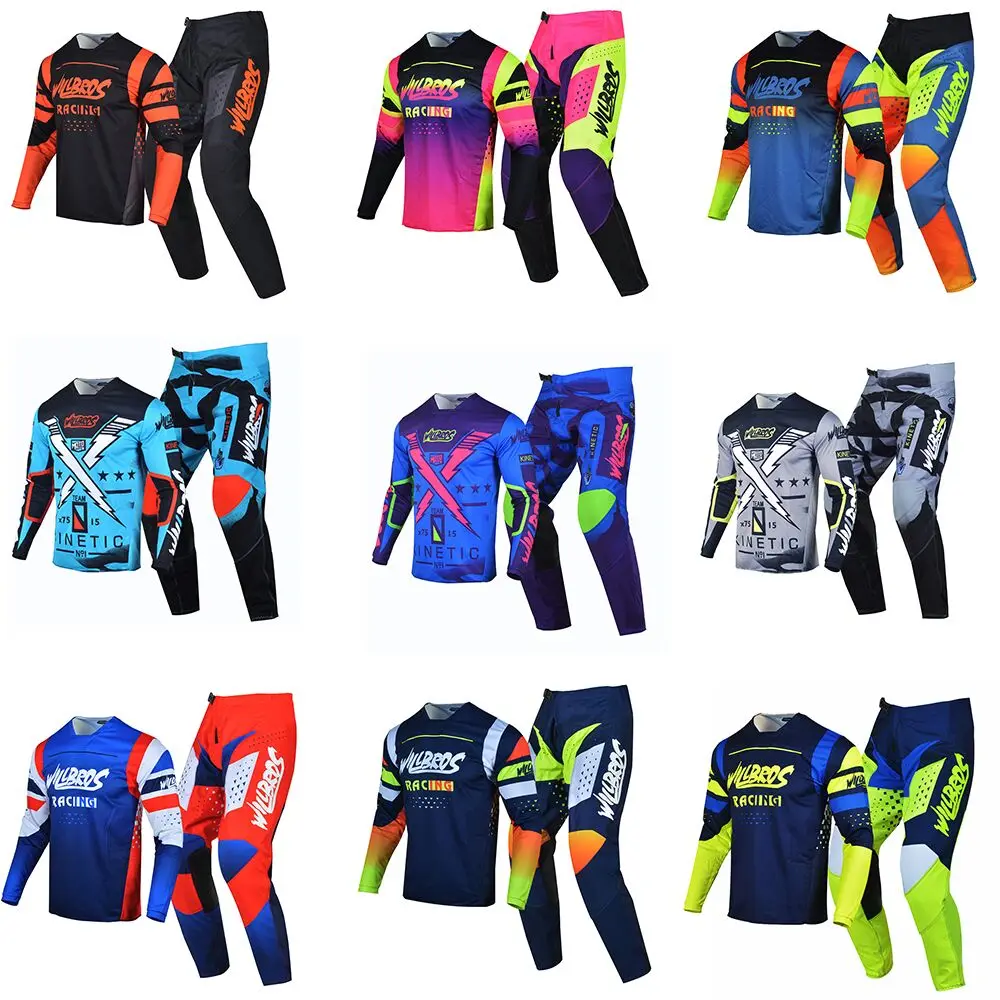 Willbros MX Motocross Jersey and Pants Set Offroad Dirt Bike Mountain Enduro MTB BMX SX Racing Gear Combo
Willbros MX Motocross Jersey and Pants Set Offroad Dirt Bike Mountain Enduro MTB BMX SX Racing Gear Combo