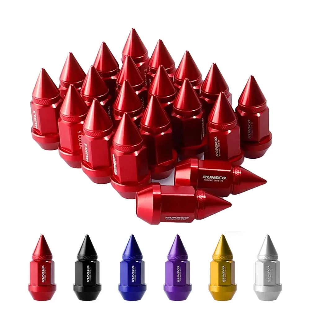 Forged 7075-T6 Aluminum Wheel Lug Nuts M12x1.5 M12x1.25, 55mm Length 19mm Hex Tuning Car Modification Wheel Nuts
Forged 7075-T6 Aluminum Wheel Lug Nuts M12x1.5 M12x1.25, 55mm Length 19mm Hex Tuning Car Modification Wheel Nuts