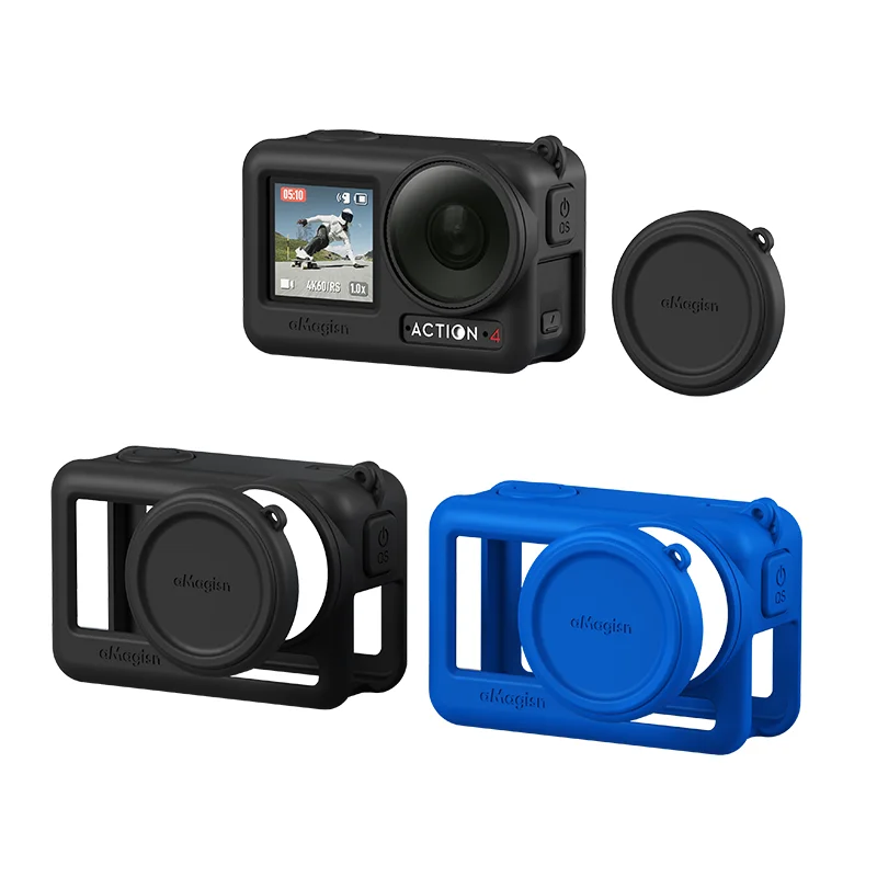 for DJI Action 4 3 Silicone Case and Lens Cap Sport Camera Protective Accessories Blue Black
for DJI Action 4 3 Silicone Case and Lens Cap Sport Camera Protective Accessories Blue Black