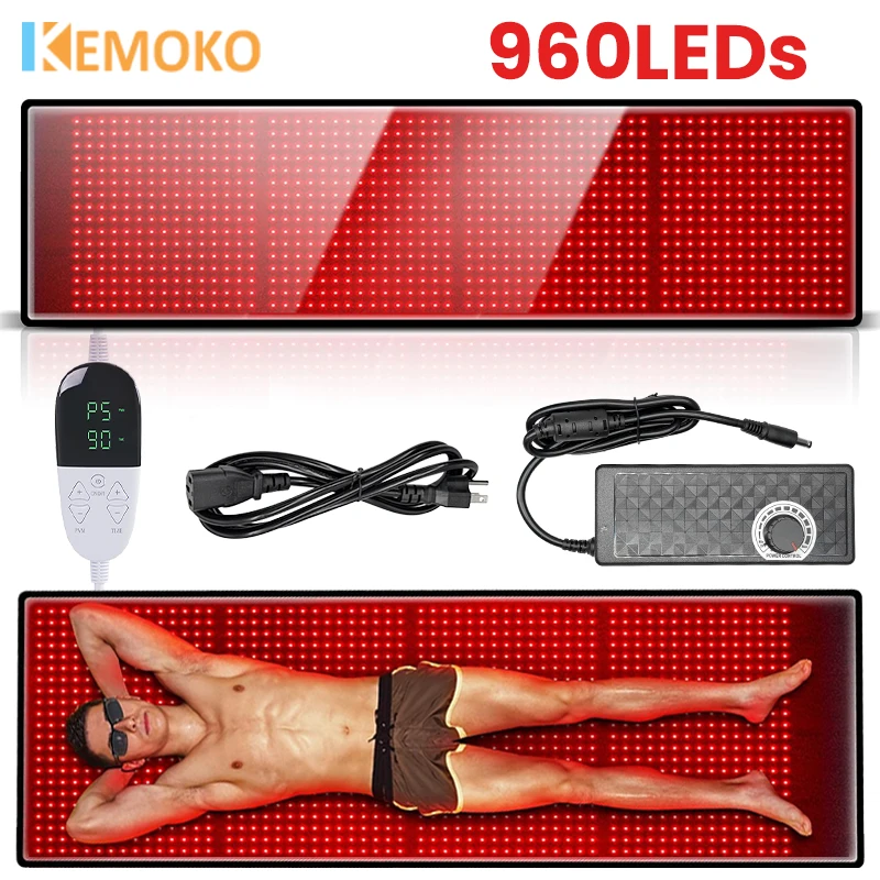 KEMOKO 960 шт. светодиоды красный свет большой коврик для облегчения боли в теле, талии, спины, плеча, мышечной боли, коврик для йоги, облегчение расслабления, инфракрасный свет
KEMOKO 960 шт. светодиоды красный свет большой коврик для облегчения боли в теле, талии, спины, плеча, мышечной боли, коврик для йоги, облегчение расслабления, инфракрасный свет