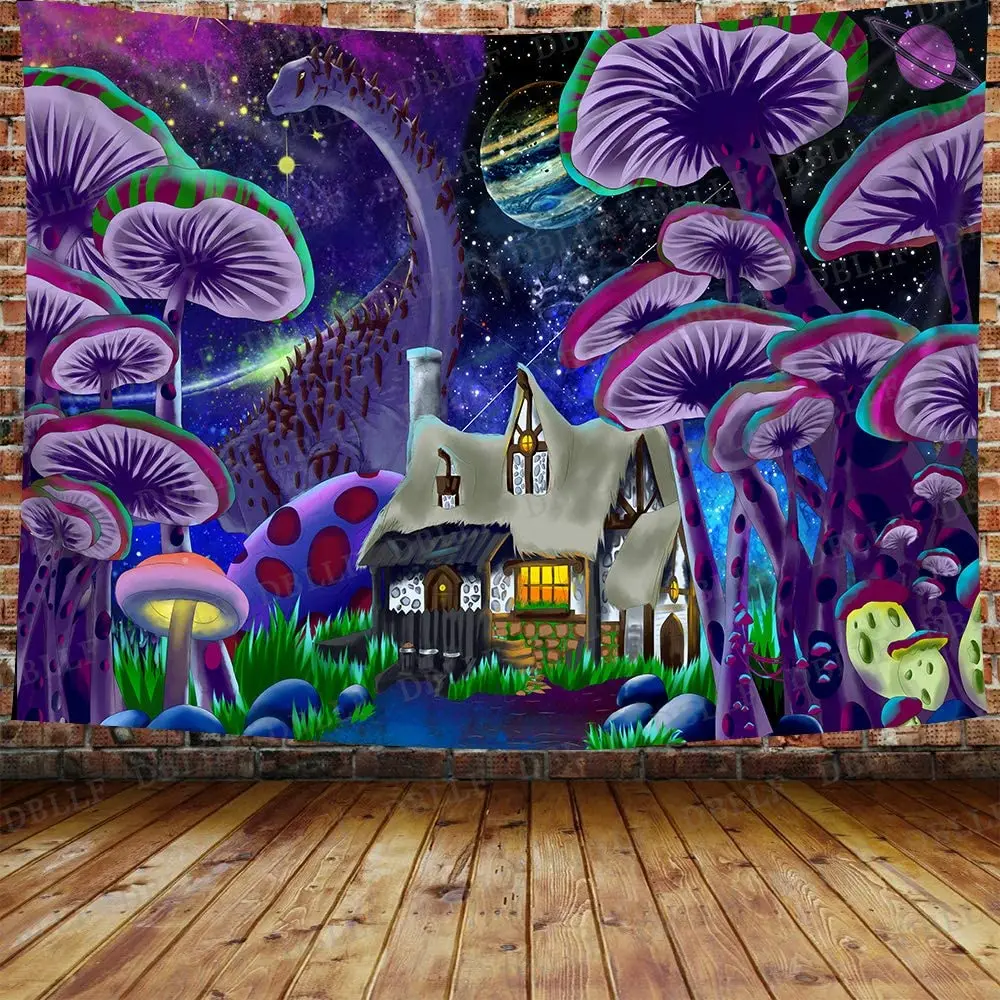 Fairy Forest Tapestry Fantasy Teal Mushroom Misty Wood Scenery Tapestries Home Wall Hanging Bedroom Room Decor Blanket
Fairy Forest Tapestry Fantasy Teal Mushroom Misty Wood Scenery Tapestries Home Wall Hanging Bedroom Room Decor Blanket